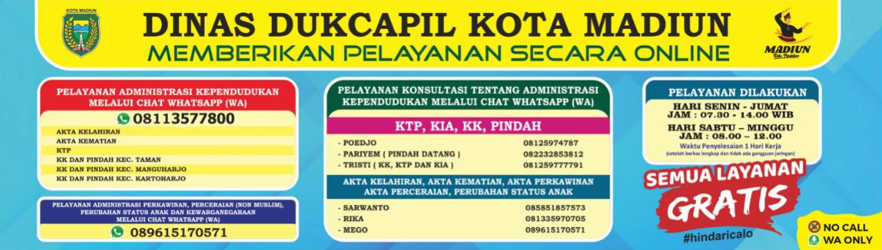 Dinas Kependudukan dan Pencatatan Sipil Kota Madiun