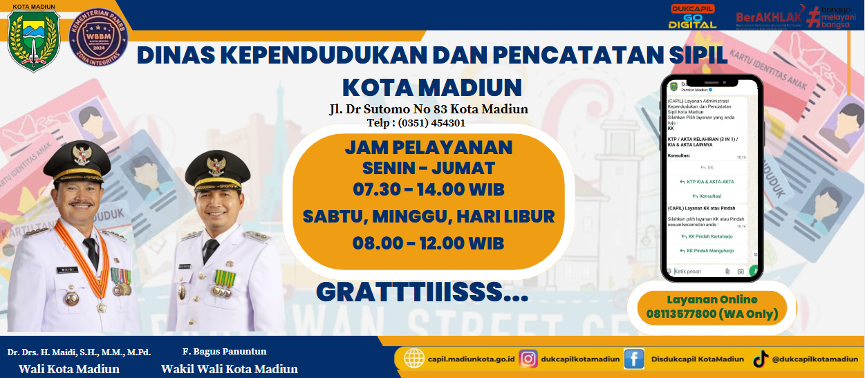 Dinas Kependudukan dan Pencatatan Sipil Kota Madiun